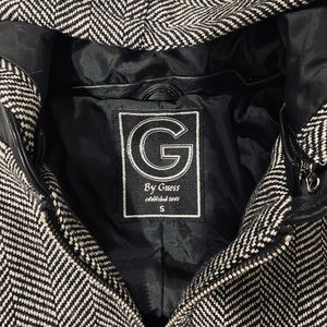 G by Guess Herringbone/Leather Jacket
